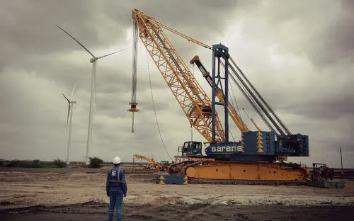 Grue a treillis sur chenille